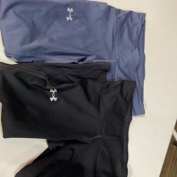 Under Armour Pants - 2 pr capris. Only worn once. Tie on top by waist. Very cute!!
